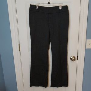 Gray print dress pants